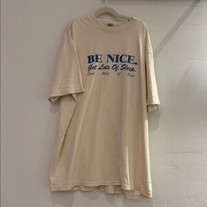 Sporty & Rich Be Nice Cream T-Shirt